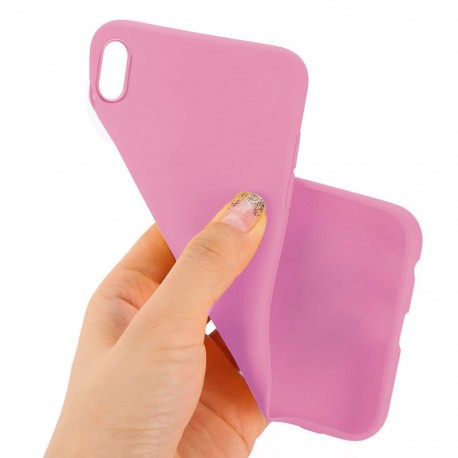 Funda COOL Silicona para iPhone XS Max (Rosa)