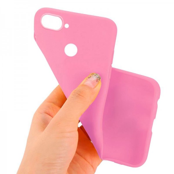 Funda COOL Silicona para Xiaomi Mi 8 Lite (Rosa)