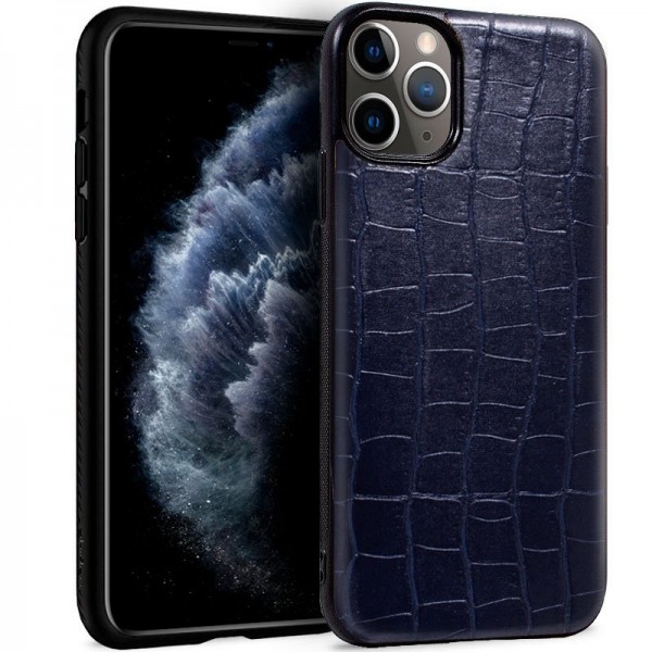 Carcasa COOL para iPhone 11 Pro Leather Crocodile Marino