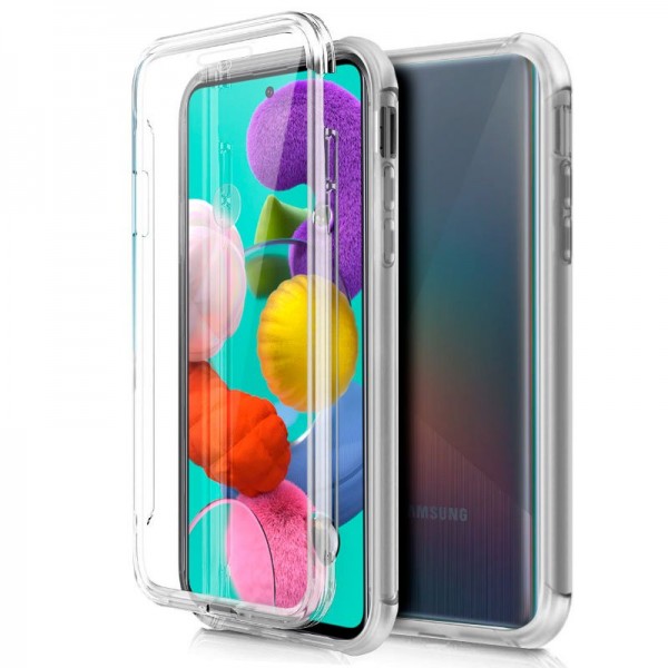 Funda COOL Silicona 3D para Samsung A515 Galaxy A51 (Transparente Frontal + Trasera)