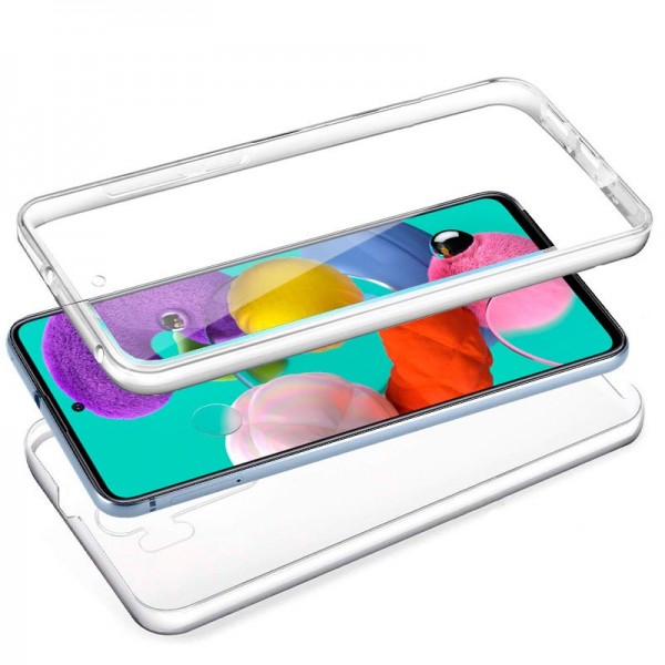 Funda COOL Silicona 3D para Samsung A515 Galaxy A51 (Transparente Frontal + Trasera)