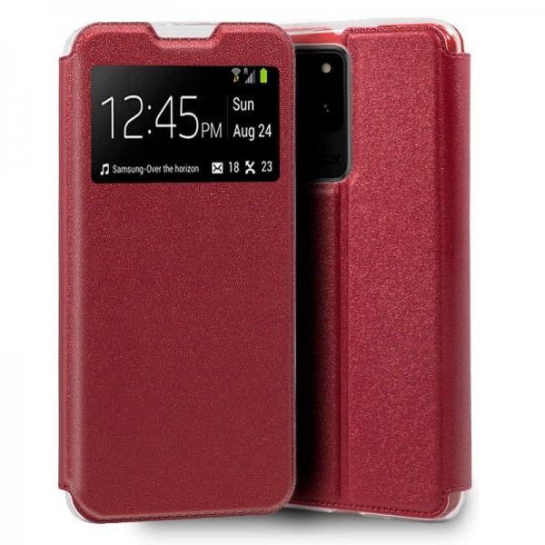 Funda COOL Flip Cover para Samsung G988 Galaxy S20 Ultra 5G Liso Rojo