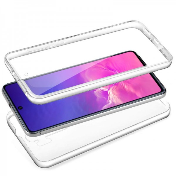 Funda COOL Silicona 3D para Samsung G770 Galaxy S10 Lite (Transparente Frontal + Trasera)