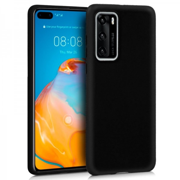 Funda COOL Silicona para Huawei P40 Pro (Negro)