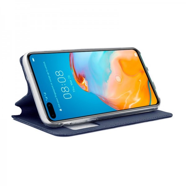 Funda COOL Flip Cover para Huawei P40 Liso Azul