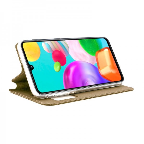 Funda COOL Flip Cover para Samsung A415 Galaxy A41 Liso Dorado