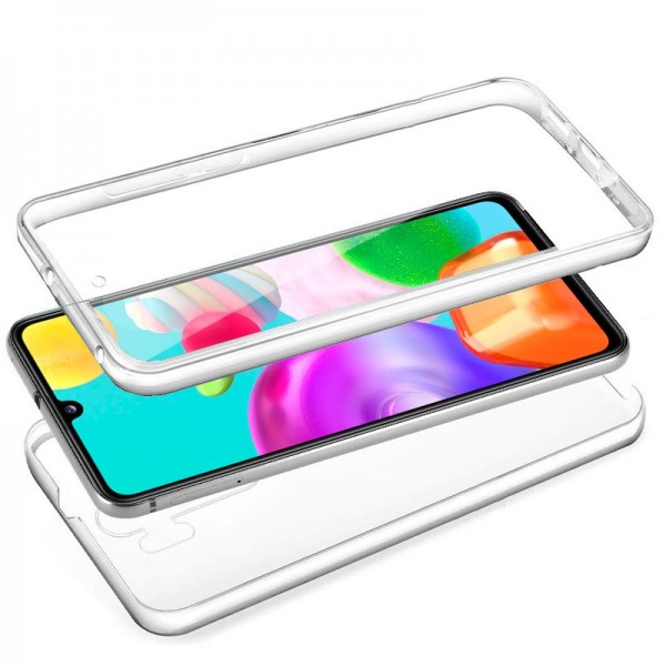 Funda COOL Silicona 3D para Samsung A415 Galaxy A41 (Transparente Frontal + Trasera)