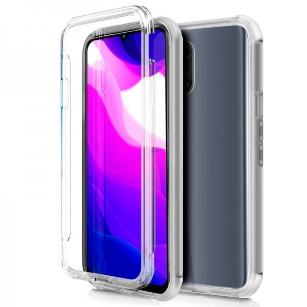 Funda COOL Silicona 3D para Xiaomi Mi 10 Lite (Transparente Frontal + Trasera)