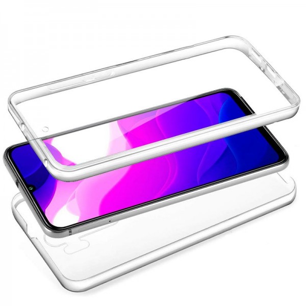 Funda COOL Silicona 3D para Xiaomi Mi 10 Lite (Transparente Frontal + Trasera)