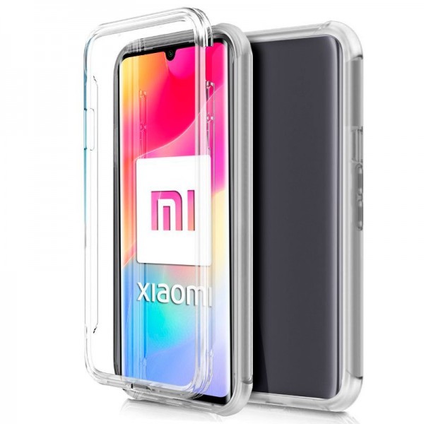 Funda COOL Silicona 3D para Xiaomi Mi Note 10 Lite (Transparente Frontal + Trasera)