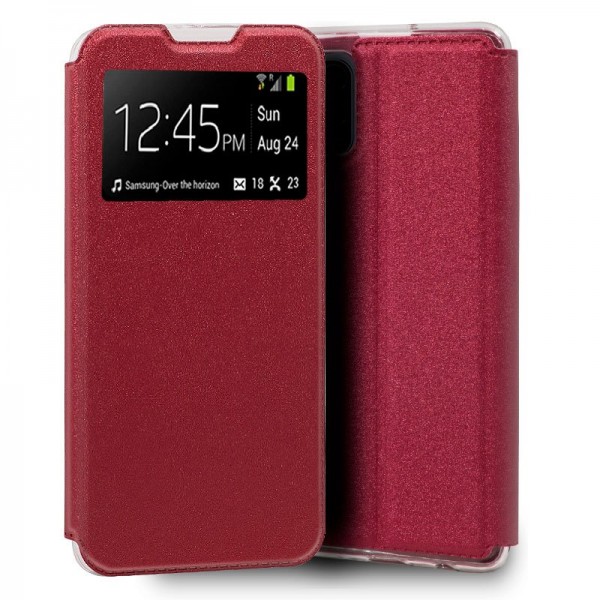 Funda COOL Flip Cover para Xiaomi Mi 10 Lite Liso Rojo