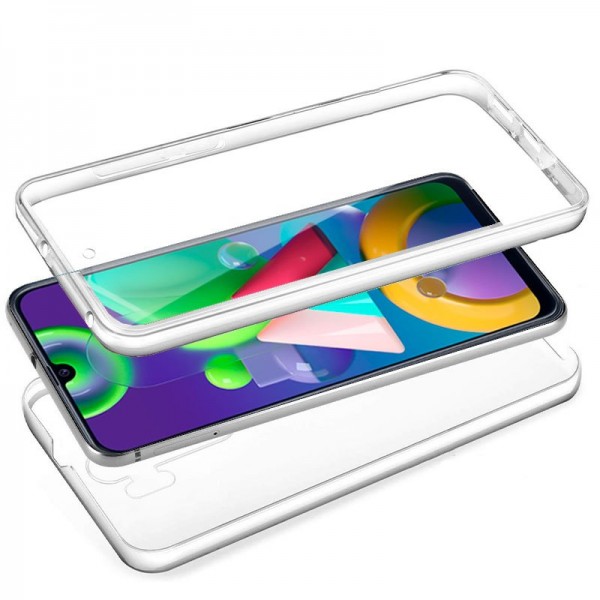 Funda COOL Silicona 3D para Samsung M215 Galaxy M21 (Transparente Frontal + Trasera)