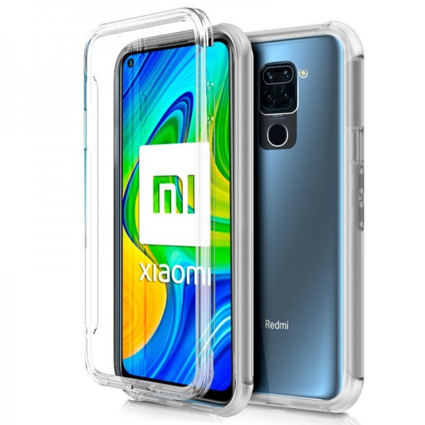 Funda COOL Silicona 3D para Xiaomi Redmi Note 9 (Transparente Frontal + Trasera)