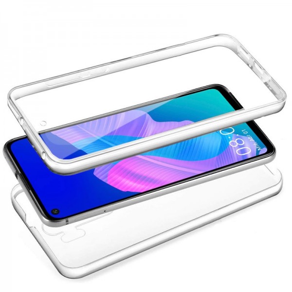 Funda COOL Silicona 3D para Huawei P40 Lite E (Transparente Frontal + Trasera)