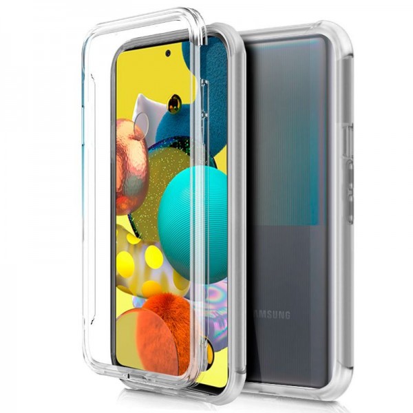 Funda COOL Silicona 3D para Samsung A515 Galaxy A51 5G (Transparente Frontal + Trasera)