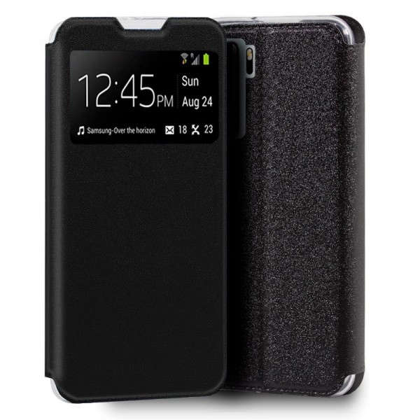 Funda COOL Flip Cover para Huawei P40 Lite 5G Liso Negro