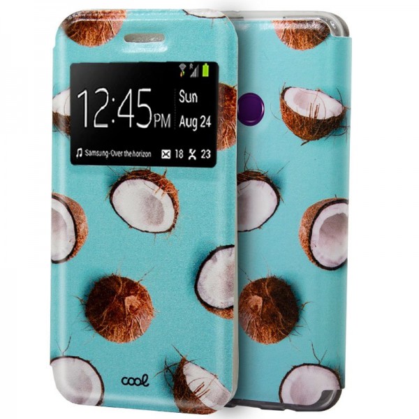 Funda COOL Flip Cover para Huawei Y6p Dibujos Cocos