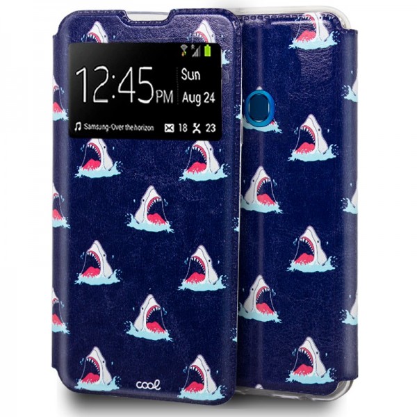 Funda COOL Flip Cover para Samsung A207 Galaxy A20s Dibujos Tiburón