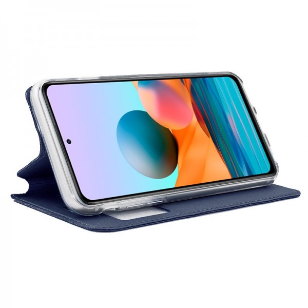 Funda COOL Flip Cover para Xiaomi Redmi Note 10 Pro Liso Azul