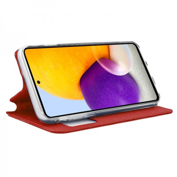 Funda COOL Flip Cover para Samsung A725 Galaxy A72 Liso Rojo