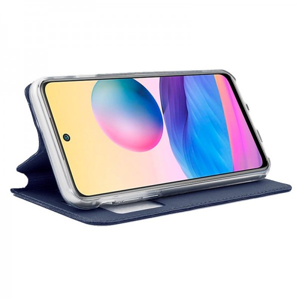 Funda COOL Flip Cover para Xiaomi Redmi Note 10 5G / Pocophone M3 Pro 5G Liso Azul