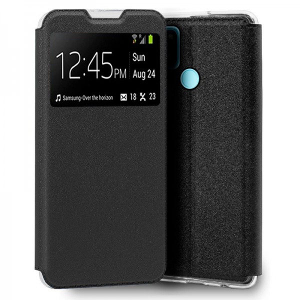 Funda COOL Flip Cover para Realme C21Y / C25Y Liso Negro