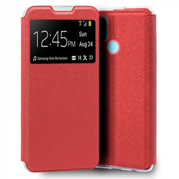 Funda COOL Flip Cover para Realme C21 Liso Rojo