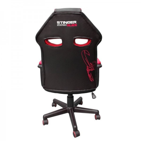 Silla gamer woxter stinger station alíen roja y negro