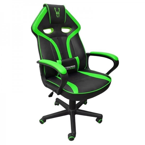 Silla gamer woxter stinger station alíen verde y negro