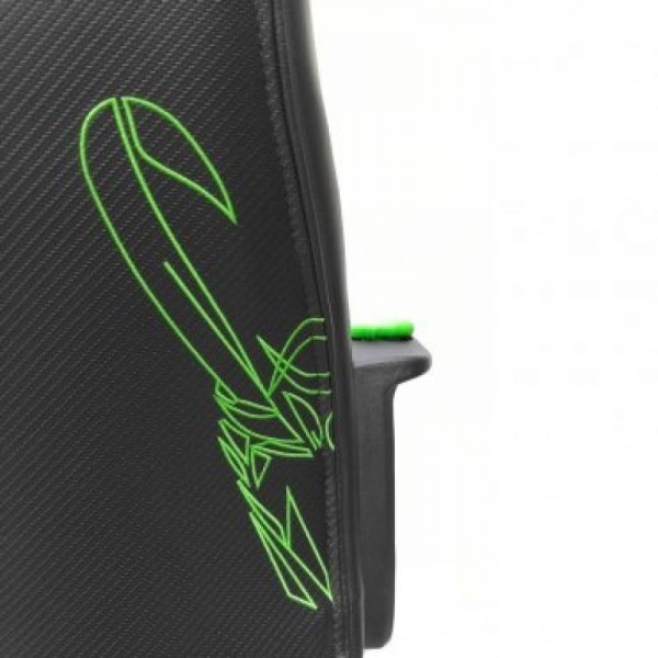 Silla gamer woxter stinger station alíen verde y negro