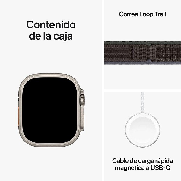 Apple Watch Ultra 2 GPS + cellular 49mm titanio sport loop M/L azul/negro