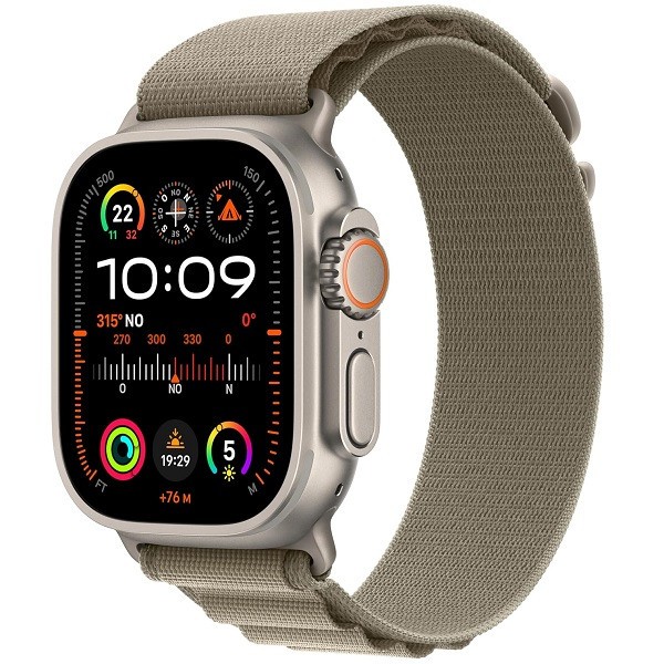 Apple Watch Ultra 2 GPS + cellular 49mm titanio loop alpine L verde