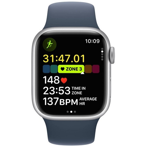 Apple Watch Serie 9 GPS 41mm aluminio sport band S/M azul