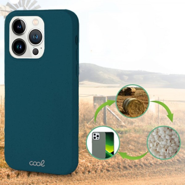 Carcasa COOL para iPhone 13 Pro Eco Biodegradable Azul