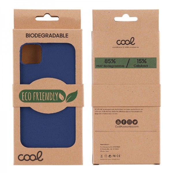 Carcasa COOL para iPhone 14 Eco Biodegradable Marino