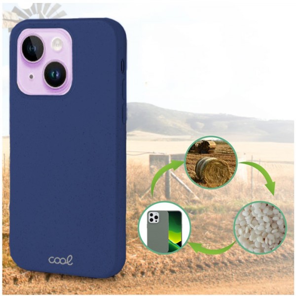 Carcasa COOL para iPhone 14 Eco Biodegradable Marino