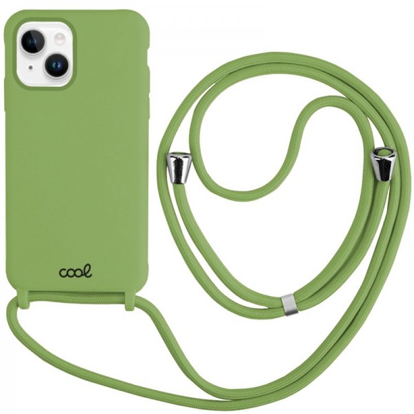 Carcasa COOL para iPhone 14 Plus Cordón Liso Pistacho