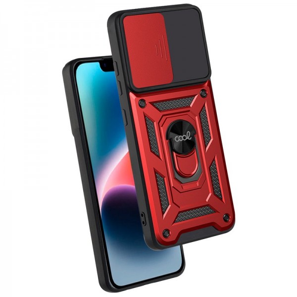 Carcasa COOL para iPhone 14 Plus Hard Ring Rojo