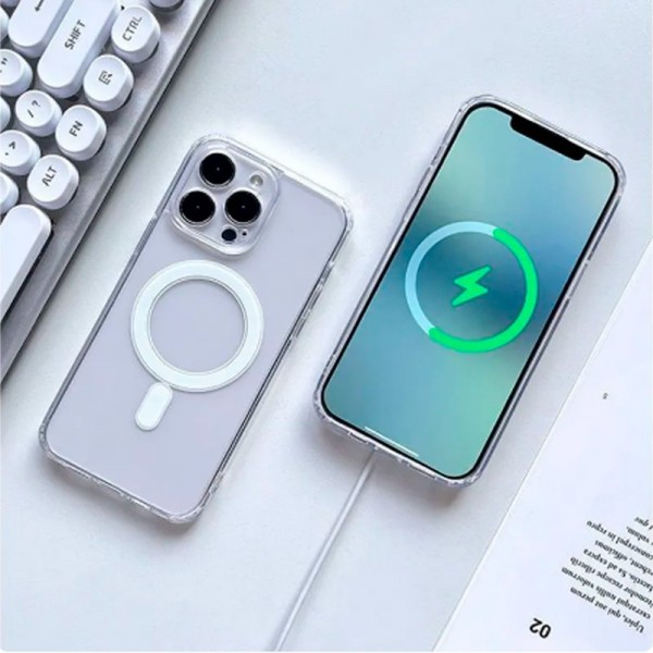 Carcasa COOL para iPhone 14 Plus Magnética Transparente