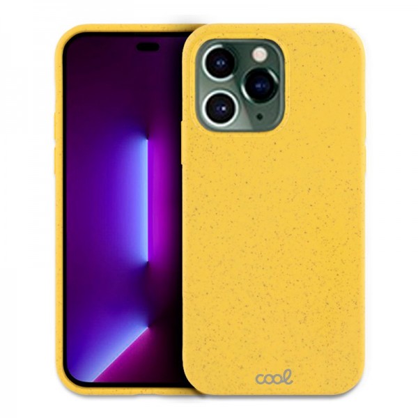 Carcasa COOL para iPhone 14 Pro Eco Biodegradable Amarillo