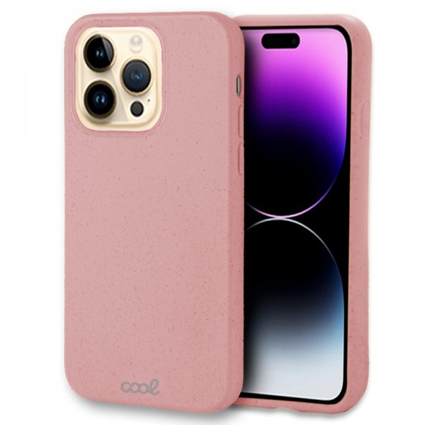 Carcasa COOL para iPhone 14 Pro Max Eco Biodegradable Rosa