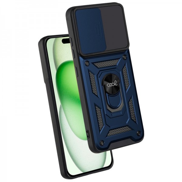 Carcasa COOL para iPhone 15 Plus Hard Ring Marino