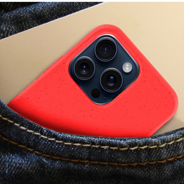 Carcasa COOL para iPhone 15 Pro Eco Biodegradable Rojo