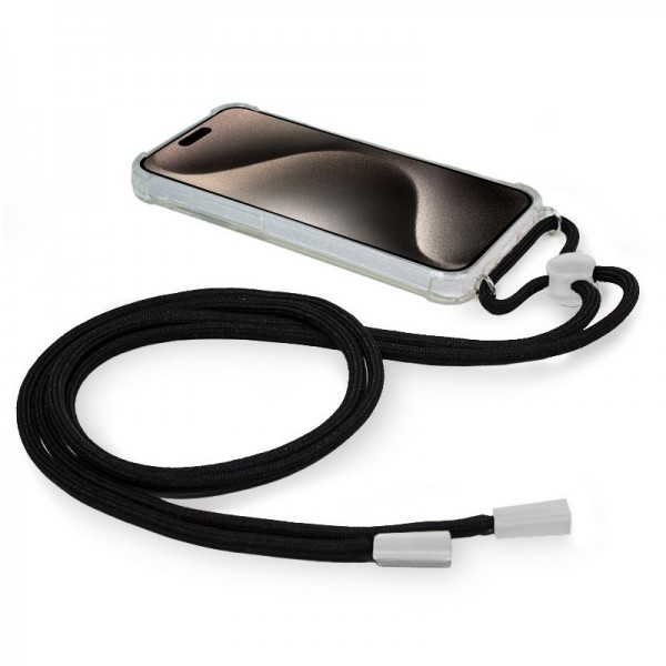 Carcasa COOL para iPhone 15 Pro Max Cordón Negro