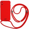 Carcasa COOL para iPhone XS Max Cordón Liso Rojo