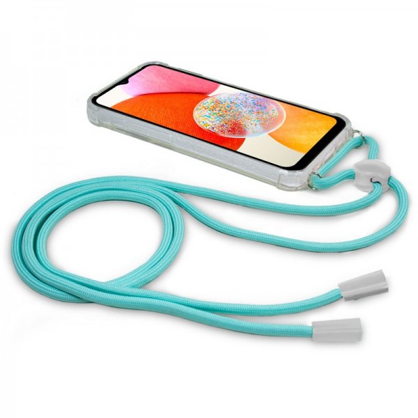 Carcasa COOL para Samsung A145 Galaxy A14 / A14 5G Cordón Celeste