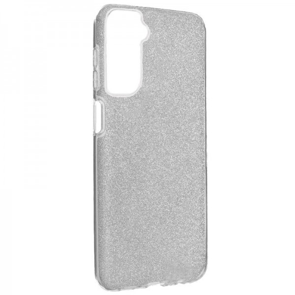 Carcasa COOL para Samsung G990B Galaxy S21 FE Glitter Plata