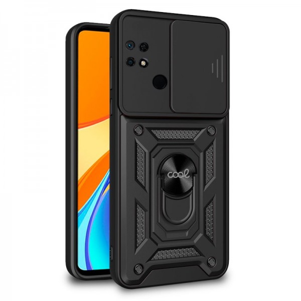 Carcasa COOL para Xiaomi Redmi 9C / 10A Hard Ring Negro