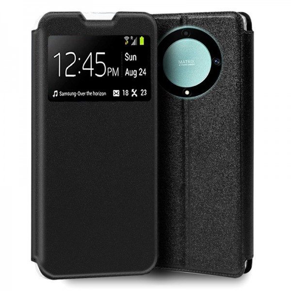 Funda COOL Flip Cover para Huawei Honor Magic 5 Lite Liso Negro