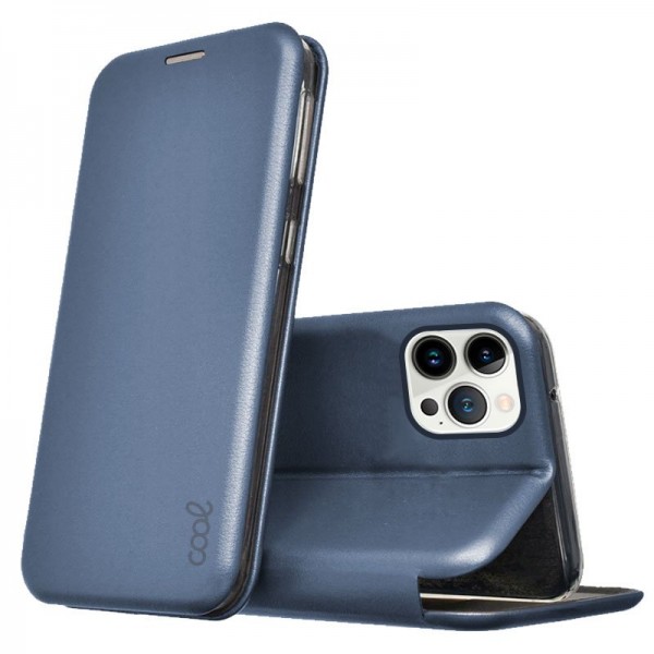 Funda COOL Flip Cover para iPhone 13 Pro Elegance Azul